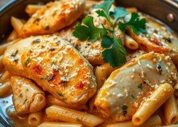 garlic parmesan chicken pasta